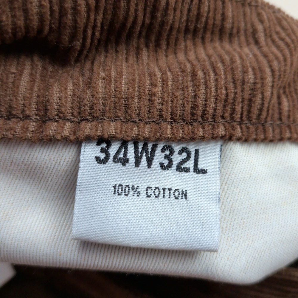 NEW Madcap England Corduroy Bell Bottom Flare Pants Mens 34x32 Brown Retro 70s - Picture 5 of 13